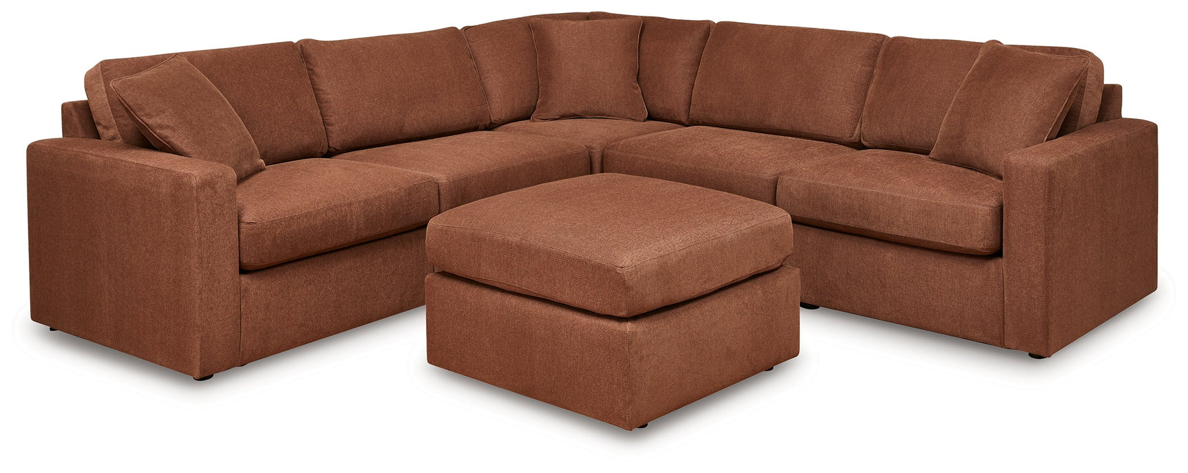 Modmax Spice 5-Piece Symmetrical Sectional and Ottoman (Online Special Price) - Ornate Home