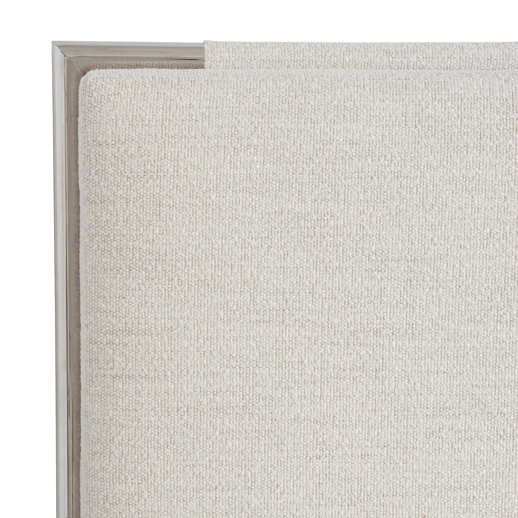 Modulum White/Cream Queen Panel Bed - Ornate Home