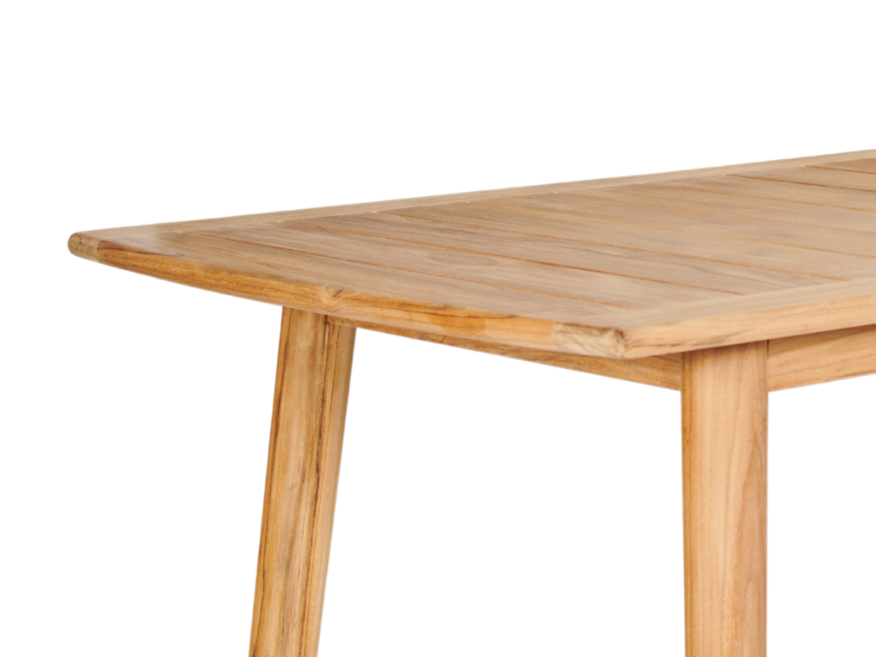 Modurn Rectangular Teak Outdoor Dining Table - Ornate Home