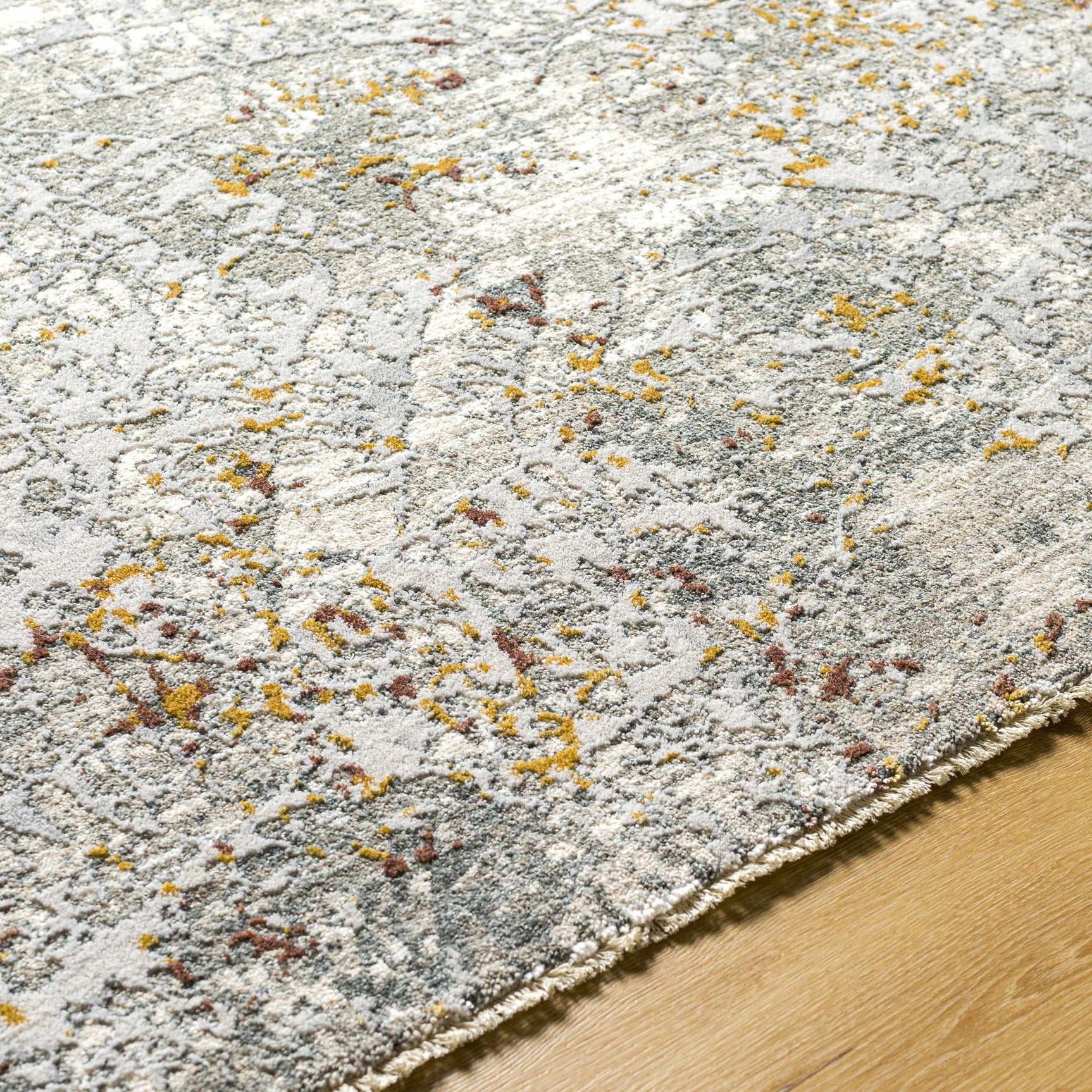 Moke Textured Rug with Fringes - Ornate Home