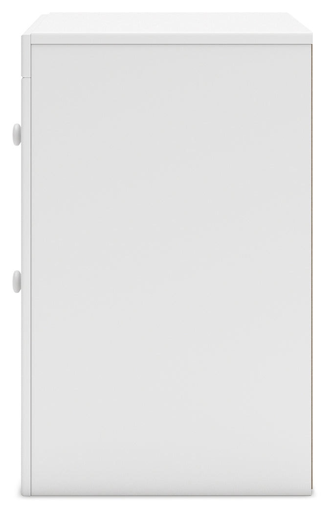 Mollviney White Nightstand - Ornate Home