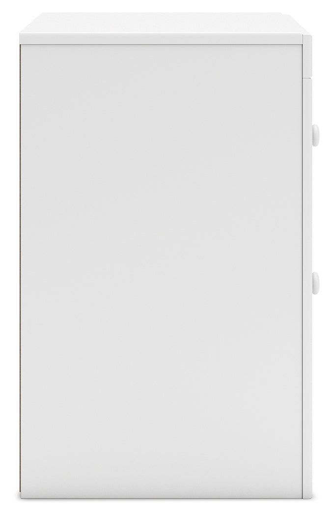 Mollviney White Nightstand - Ornate Home