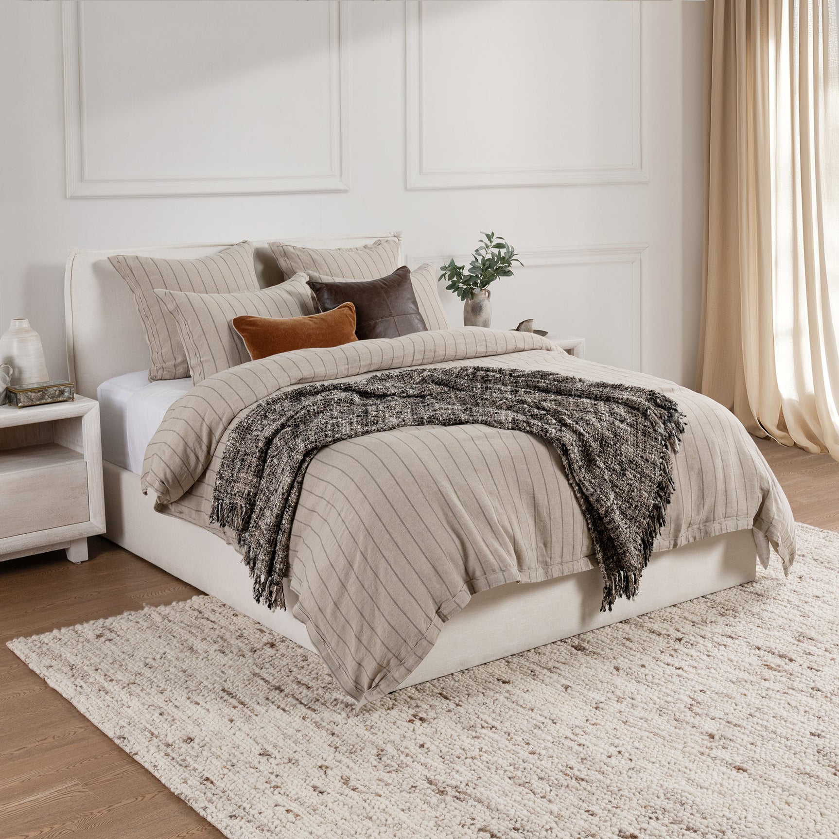 Monaco Natural Duvet Collection - Ornate Home