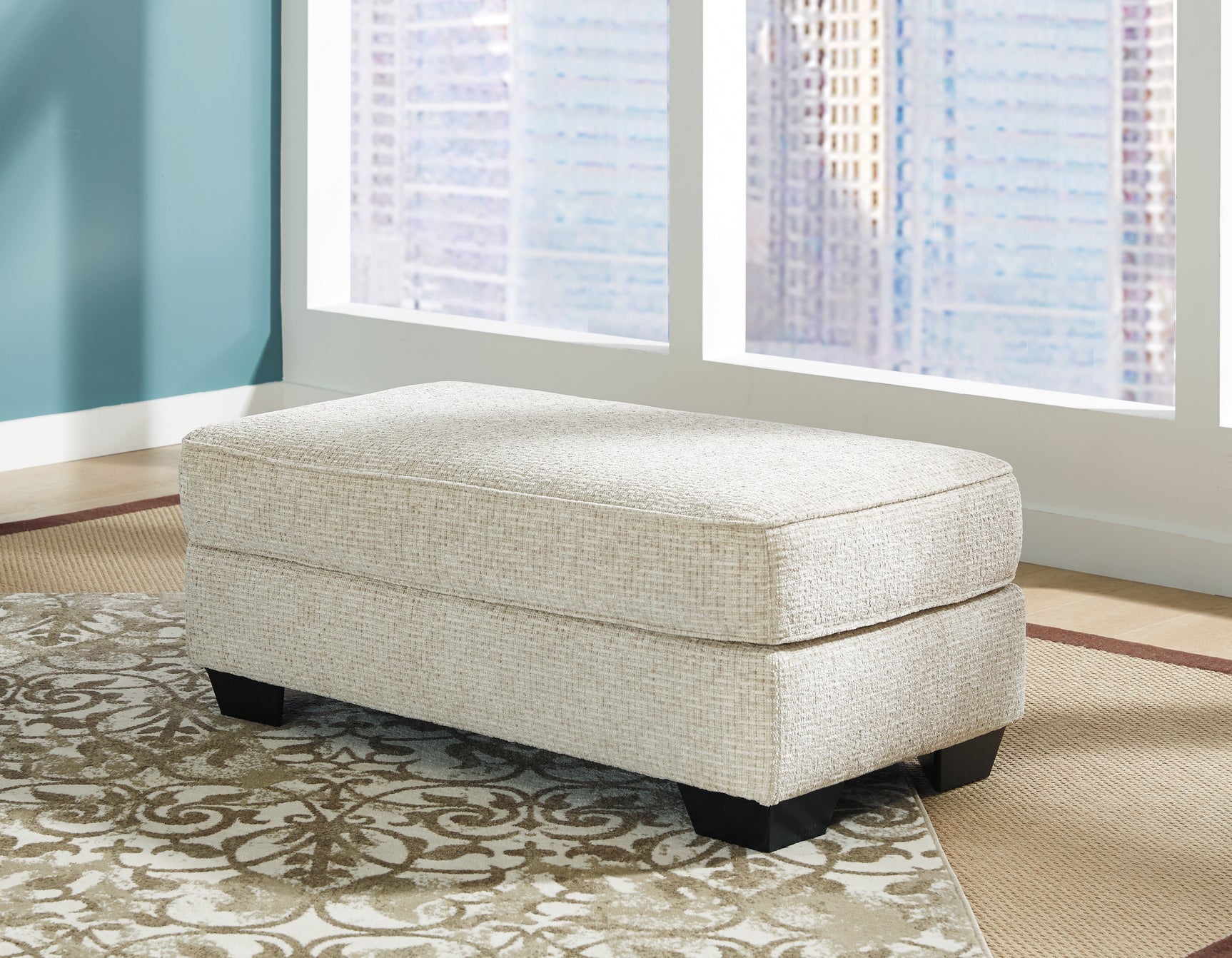 Monaghan Sandstone Oversized Chair and Ottoman (Online Special Price) - Ornate Home