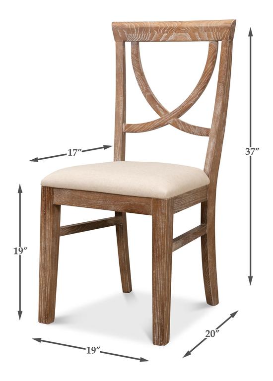 Monet's Beige Chair (Set of 2) - Ornate Home
