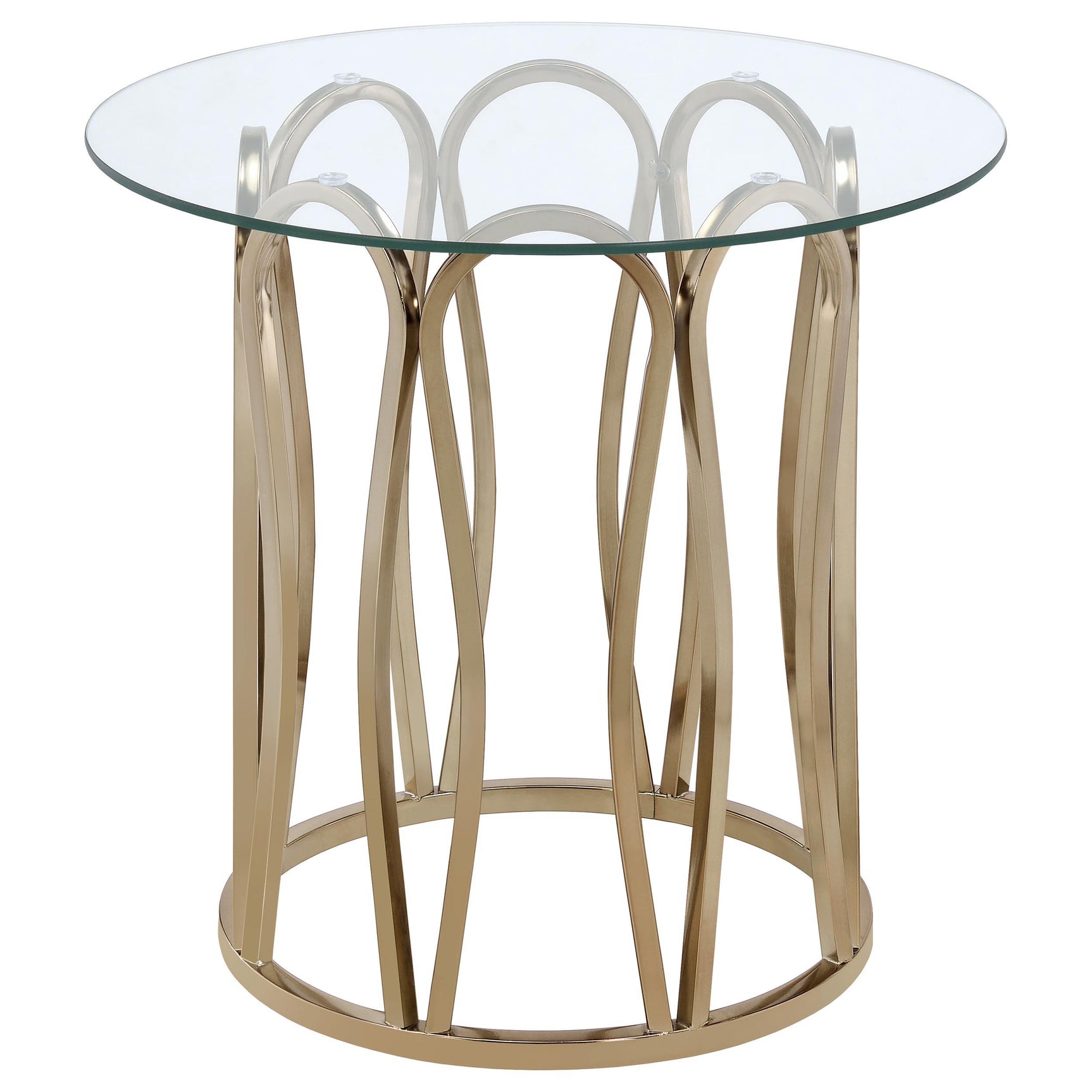 Monett Chocolate Chrome 2-piece Coffee and End Table Set - Ornate Home