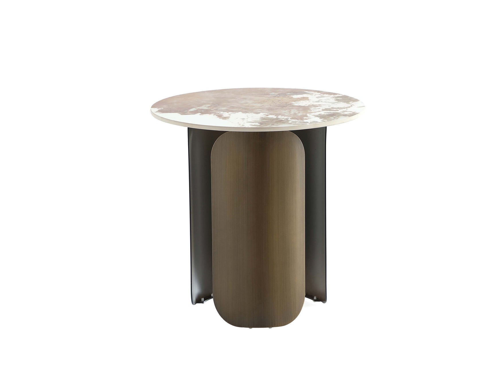 Monica End Table in Gold - Ornate Home