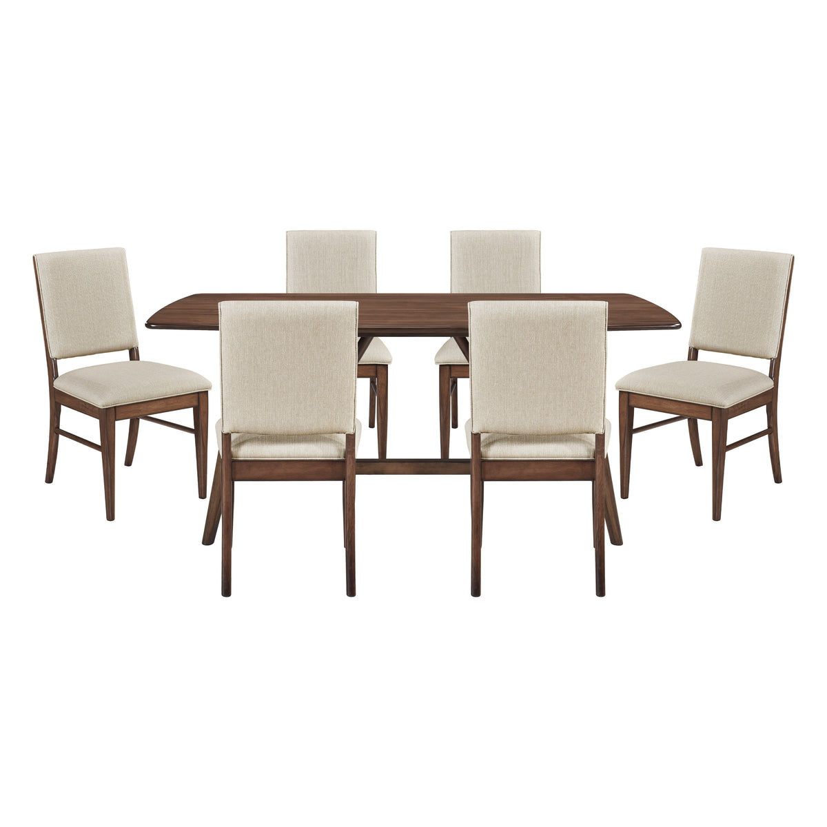 Monroe Tan 7pc Dining Set - Ornate Home