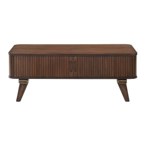 Monroe Walnut Cocktail Table - Ornate Home