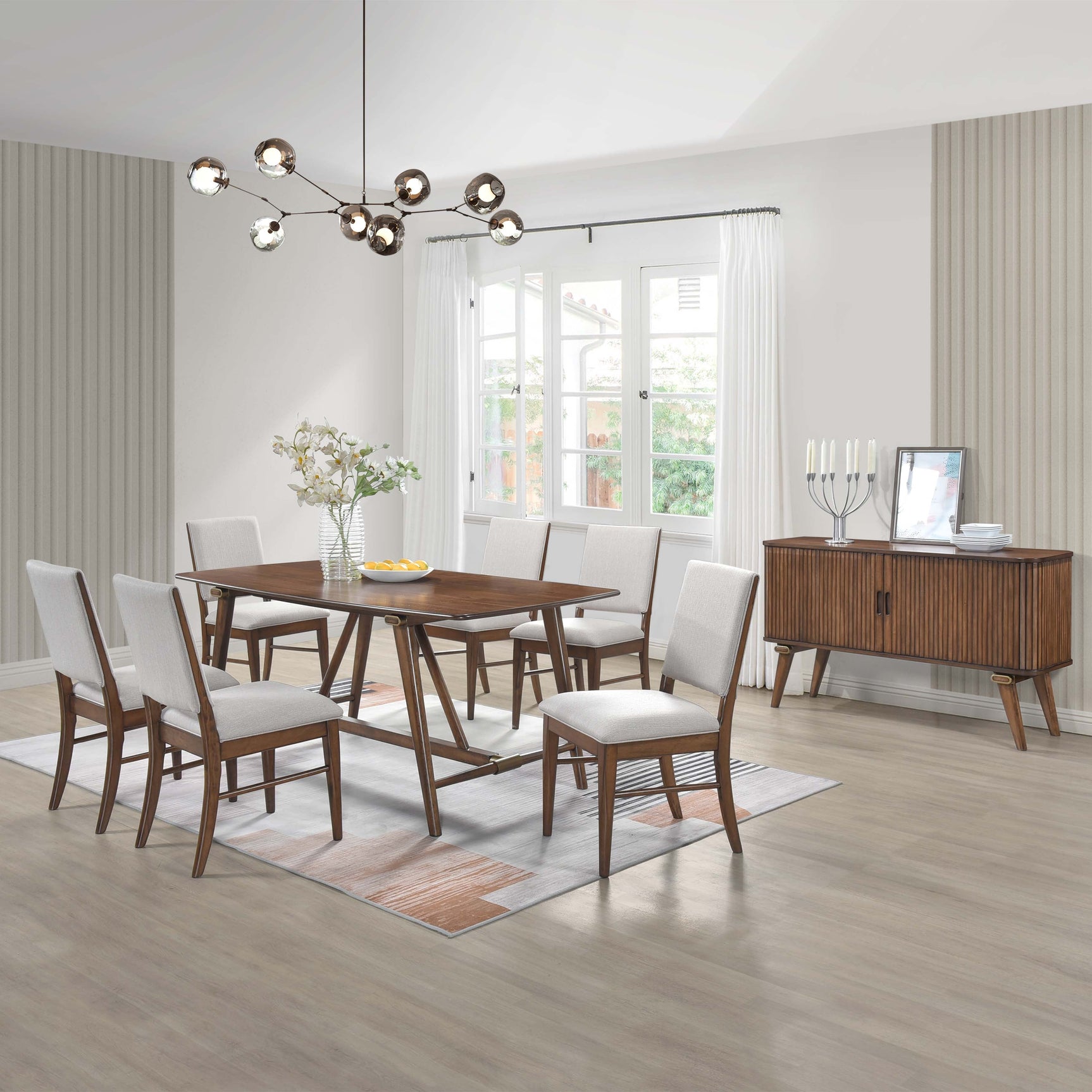 Monroe Walnut Dining Table - Ornate Home