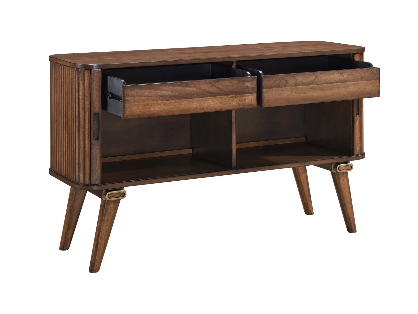 Monroe Walnut Server - Ornate Home