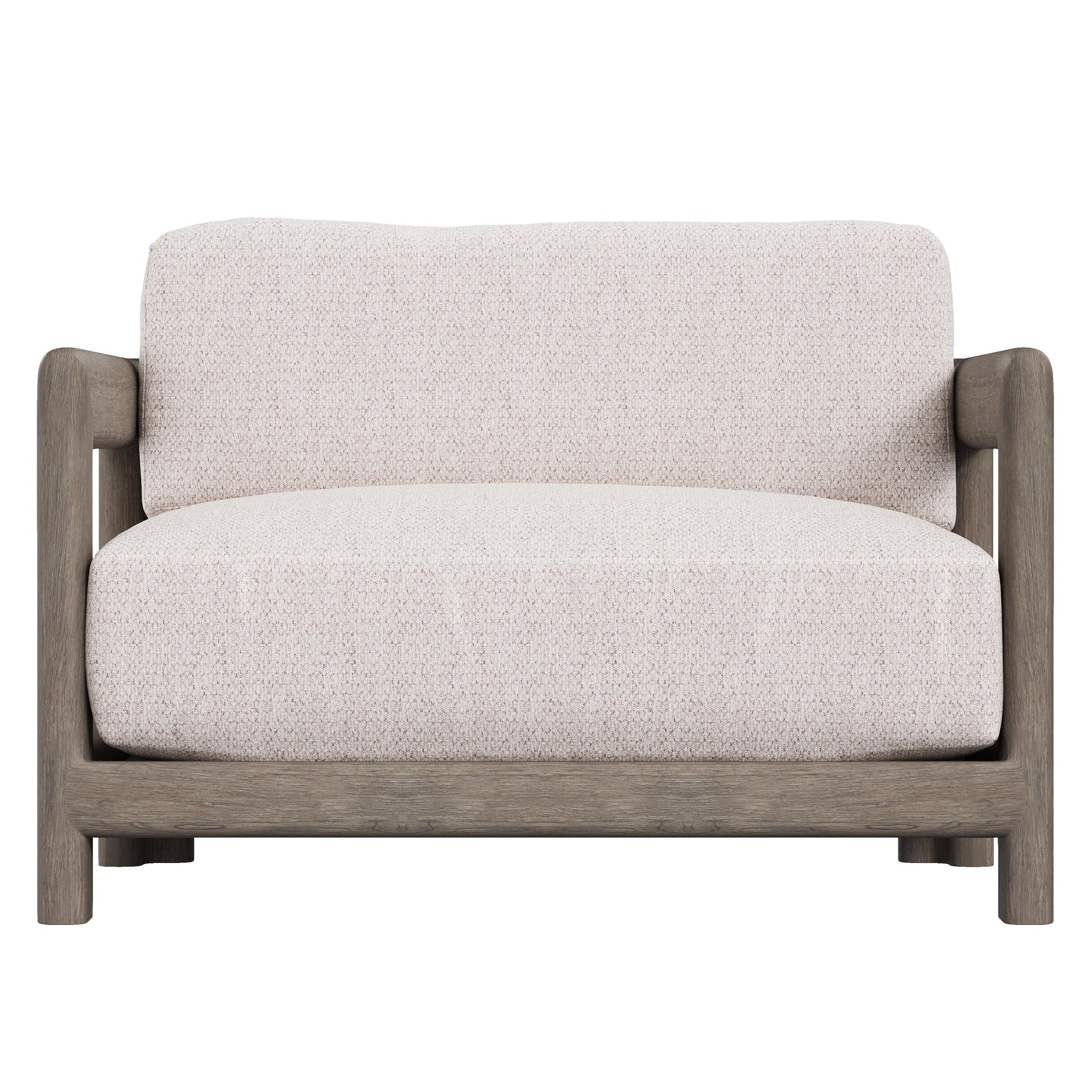 Montaigne Weathered Teak/Cream Outdoor Chair 1/2 - Ornate Home