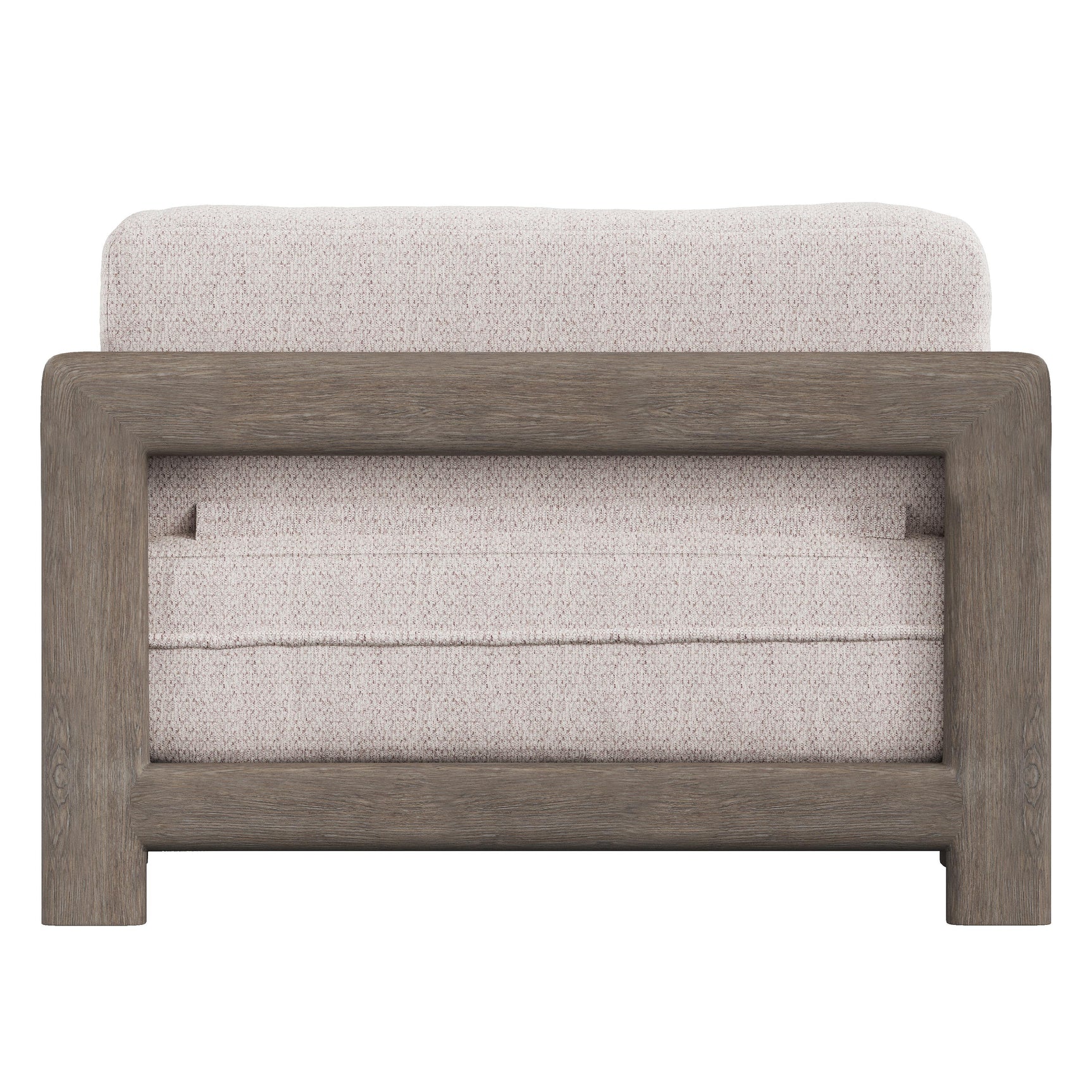 Montaigne Weathered Teak/White/Cream Outdoor Chair 1/2 - Ornate Home