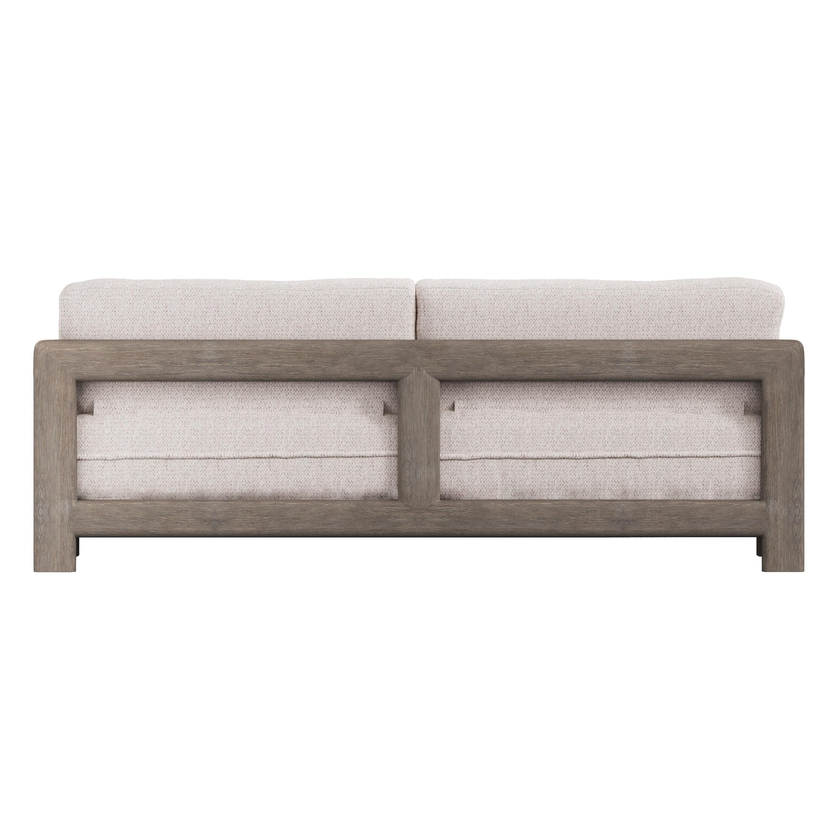 Montaigne Weathered Teak/White/Cream Outdoor Sofa - Ornate Home
