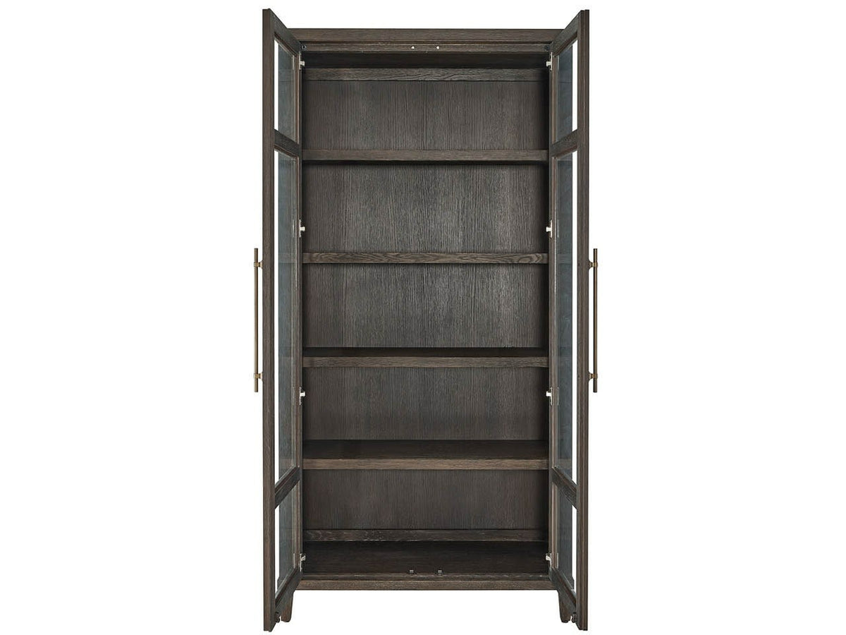 Montclair Cocoa Glass Doors Cabinet - Ornate Home