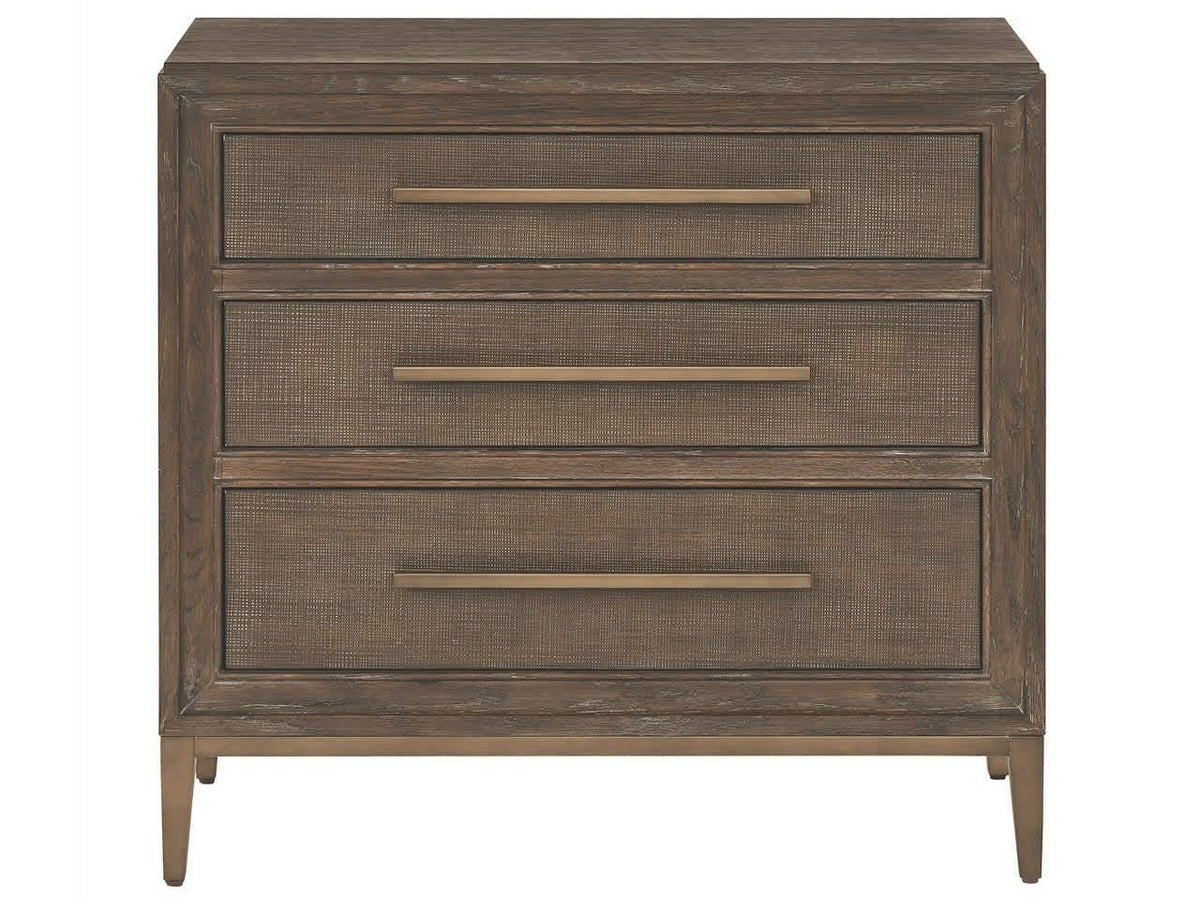 Montclair Cocoa Three Drawers Nightstand - Ornate Home