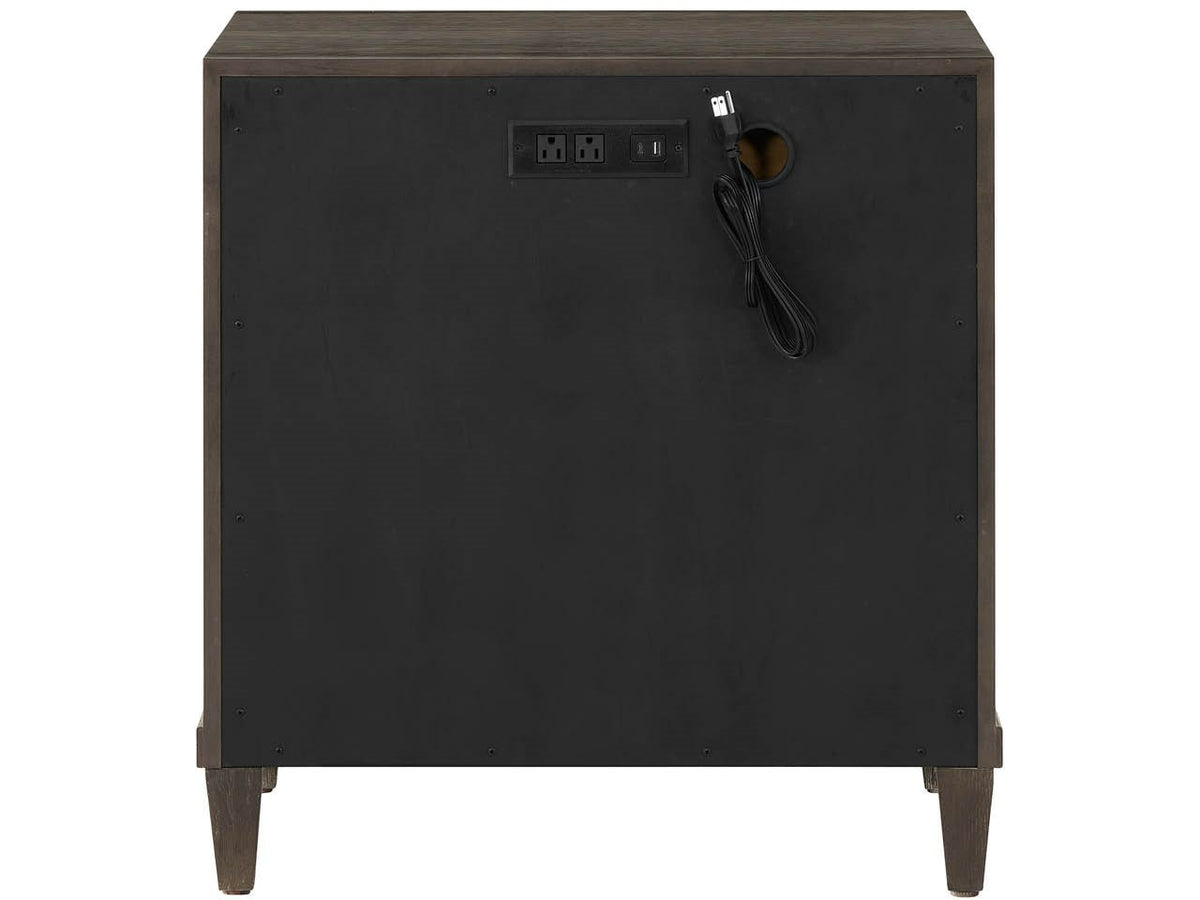 Montclair Cocoa Two Drawers Nightstand - Ornate Home