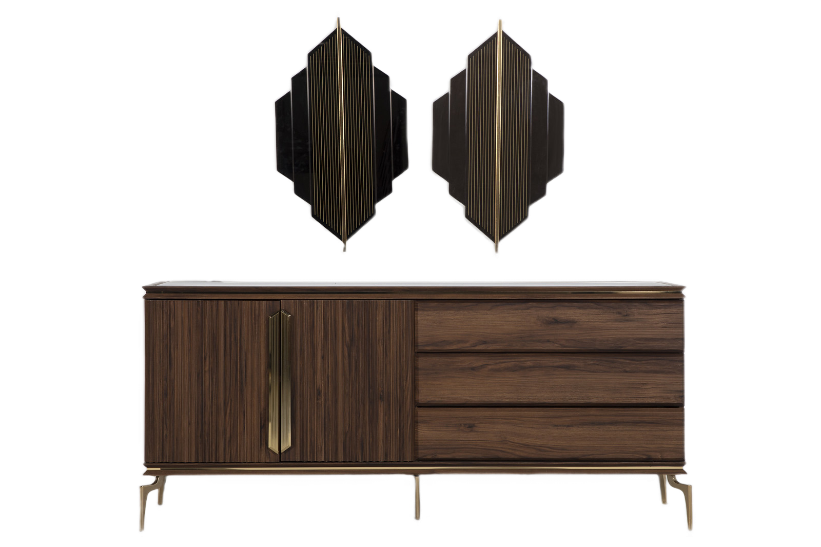 Montego Walnut Buffet - Ornate Home