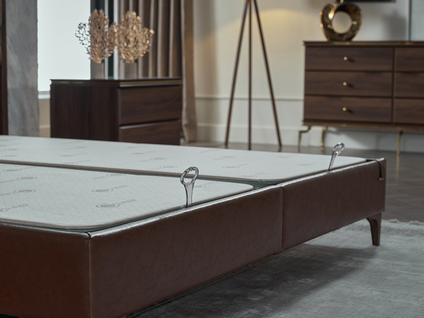 Montego Walnut King Storage Bed - Ornate Home