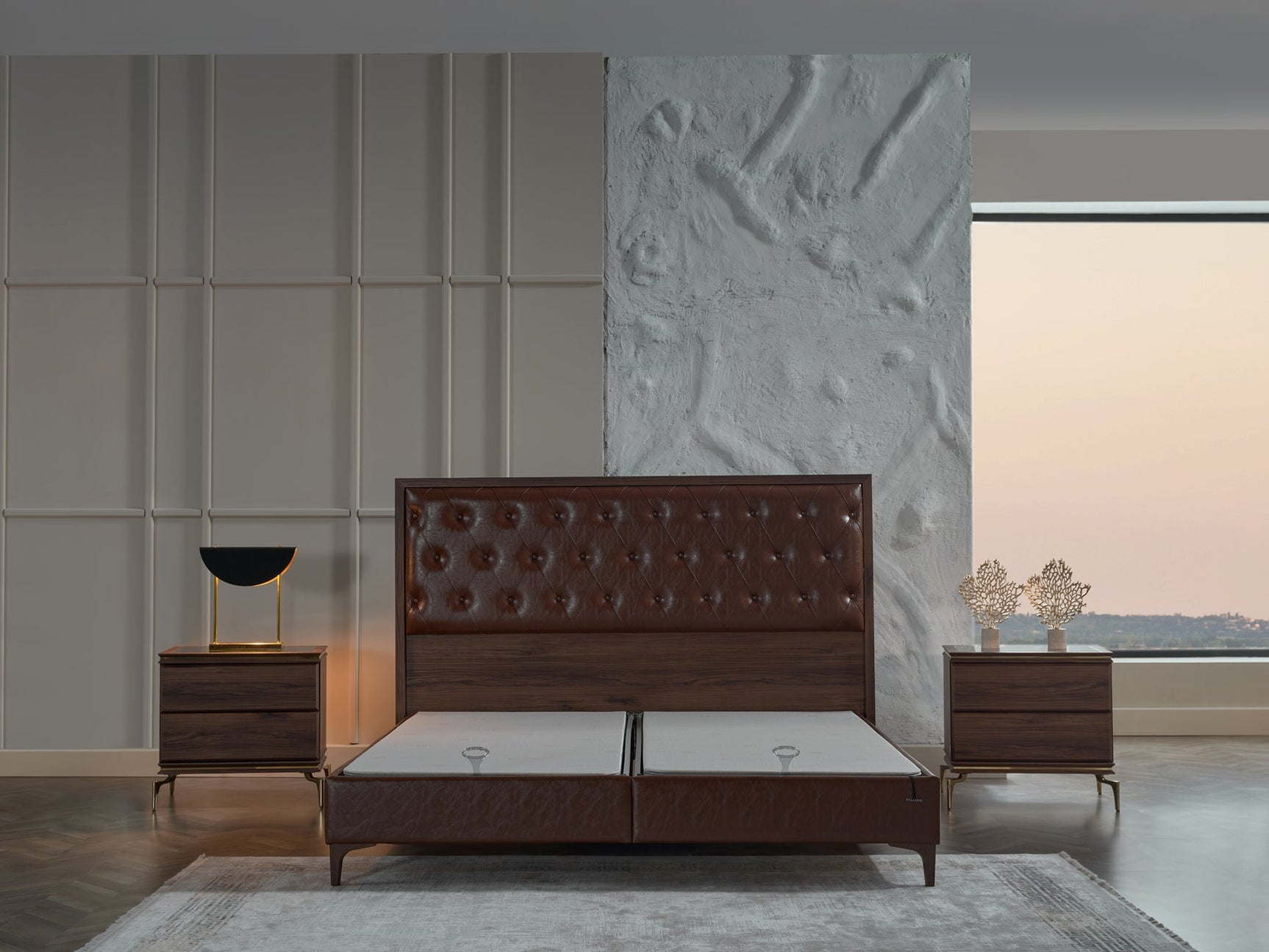 Montego Walnut King Storage Bed - Ornate Home