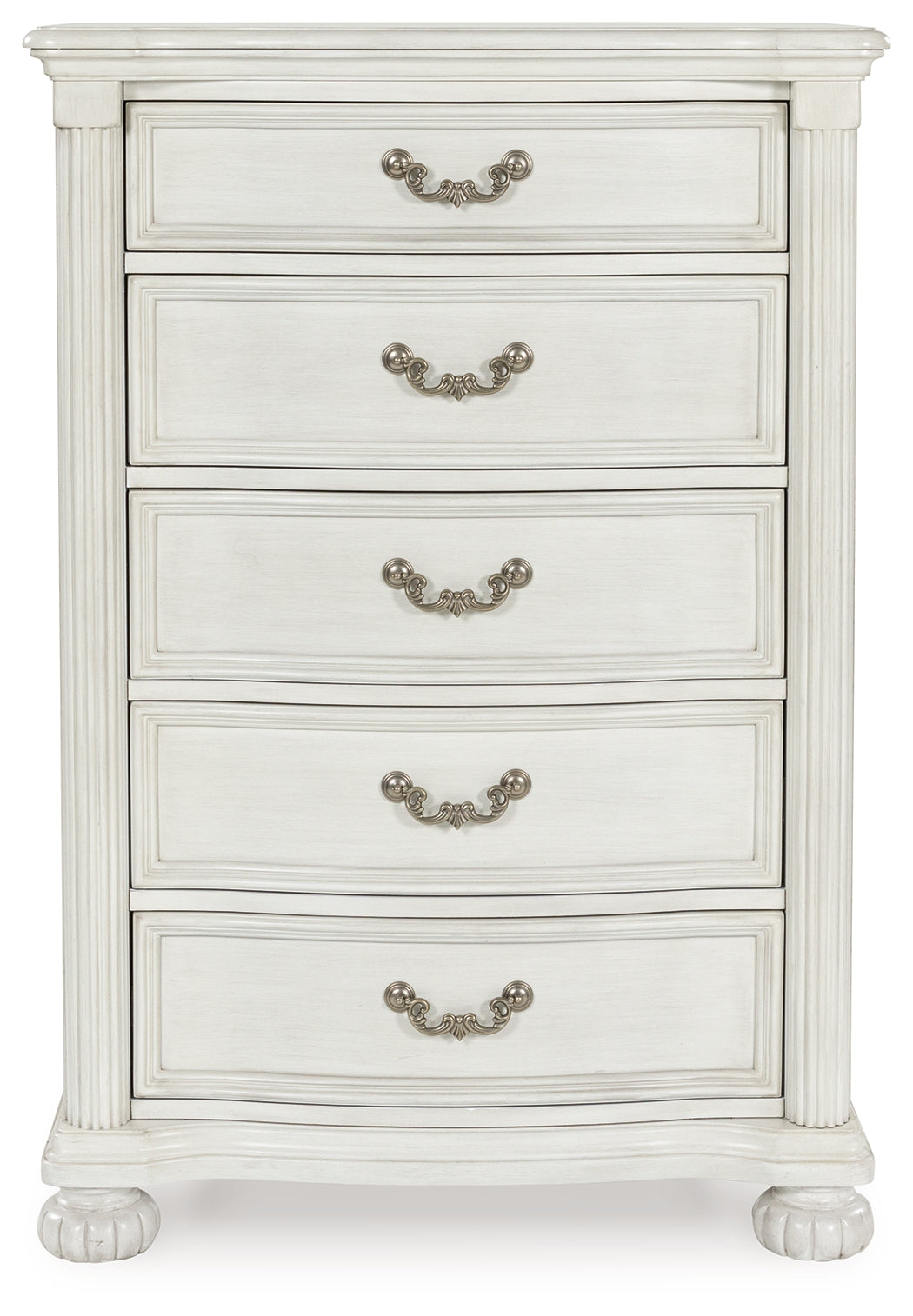 Montelaine Antique White Five Drawer Chest (Online Special Price) - Ornate Home