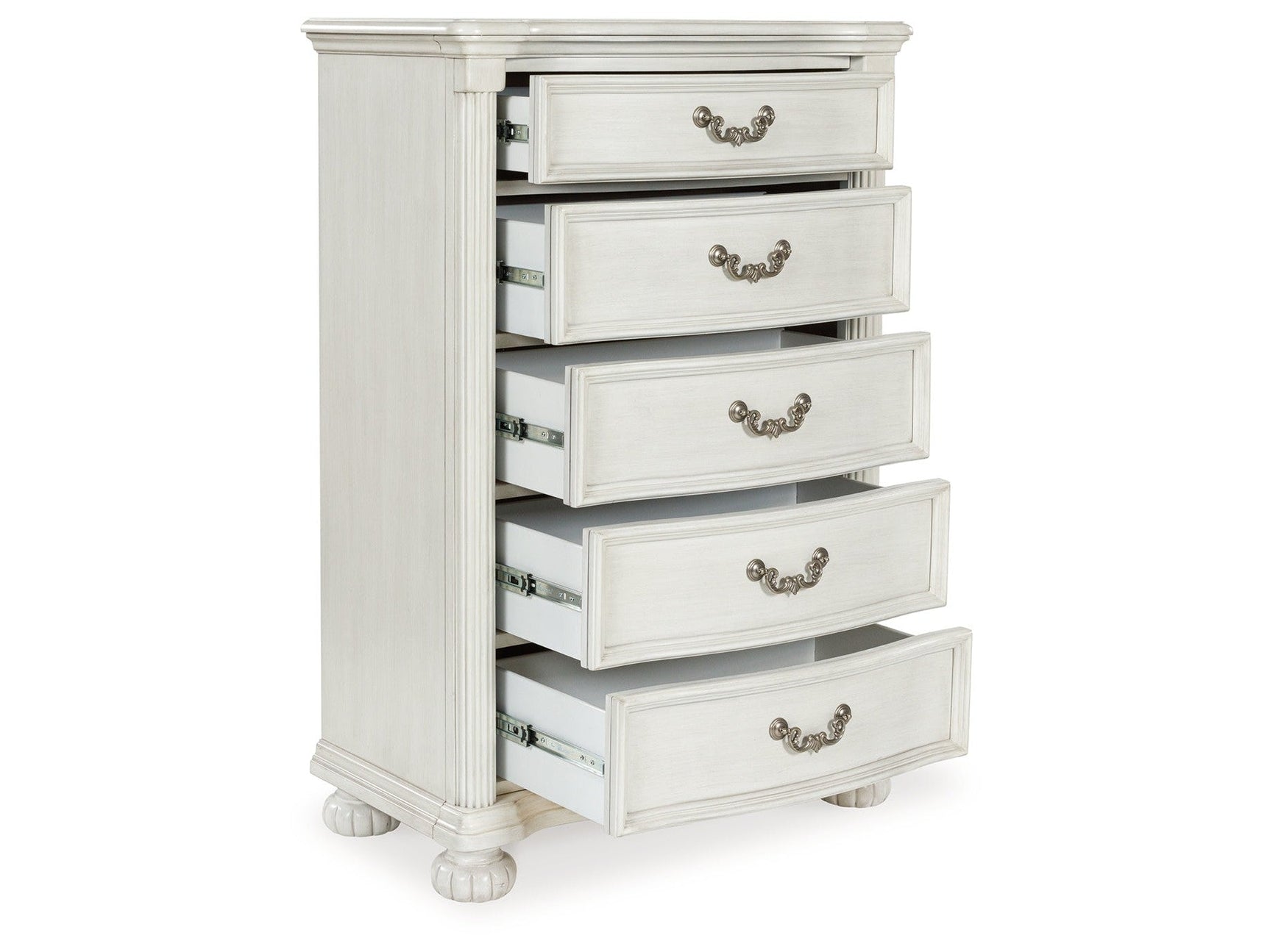 Montelaine Antique White Five Drawer Chest (Online Special Price) - Ornate Home