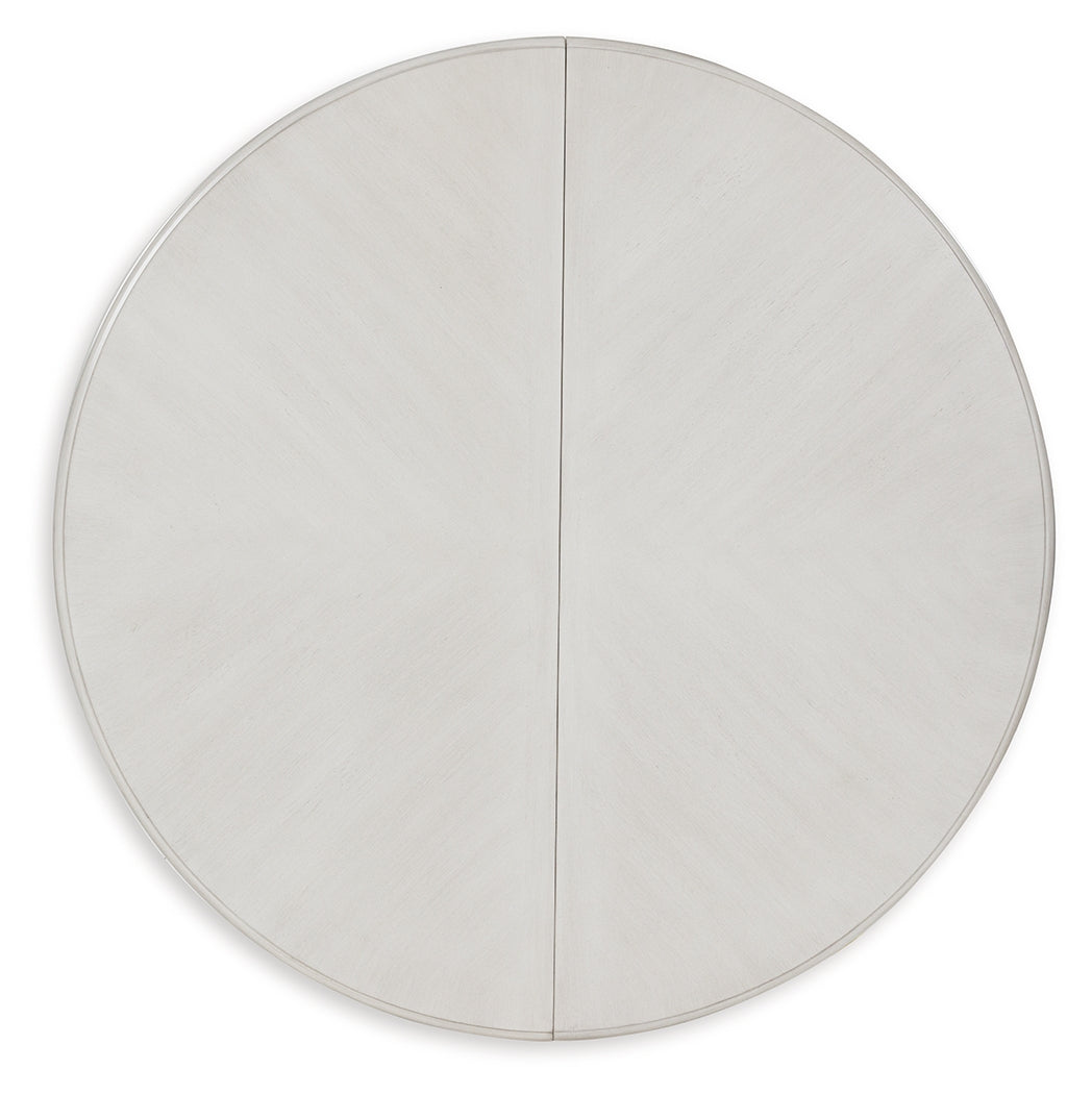 Montelaine Antique White Oval Dining Room Table (Online Special Price) - Ornate Home