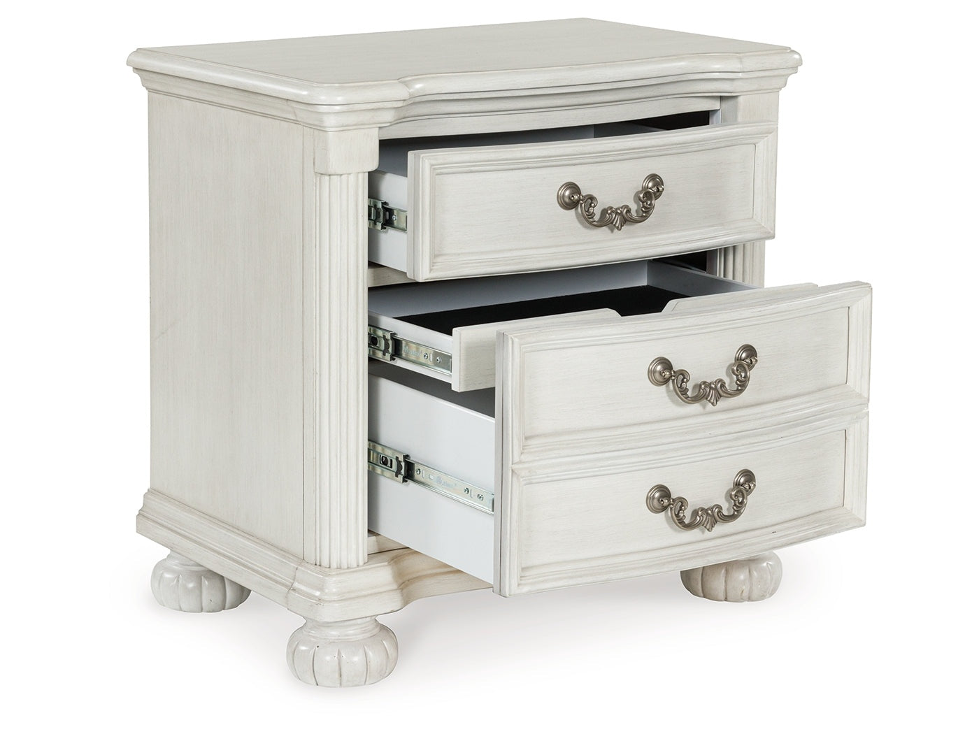 Montelaine Antique White Three Drawer Nightstand (Online Special Price) - Ornate Home