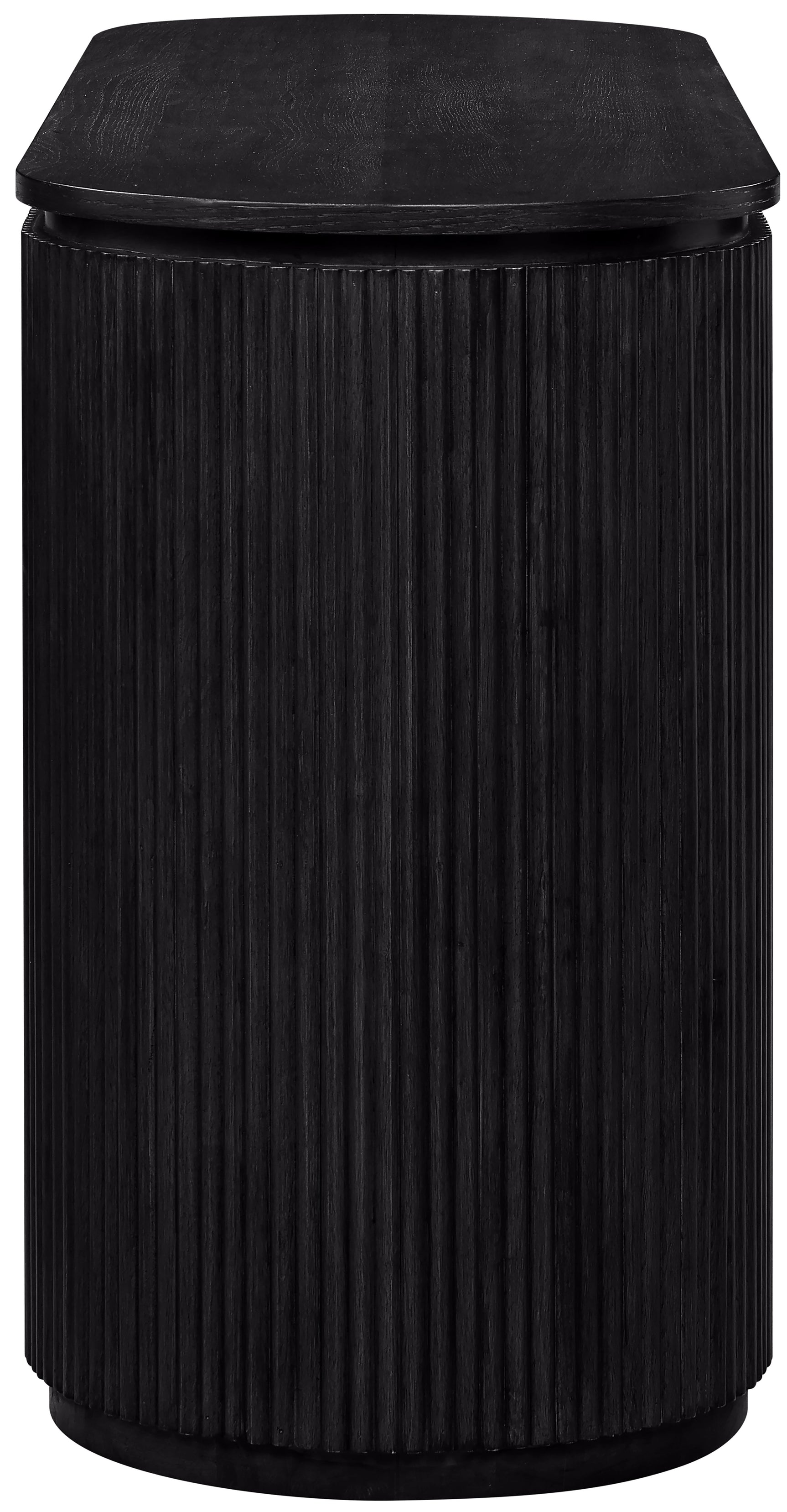 Monterey Black/Silver Wood And Oak Veneer Desk - Ornate Home