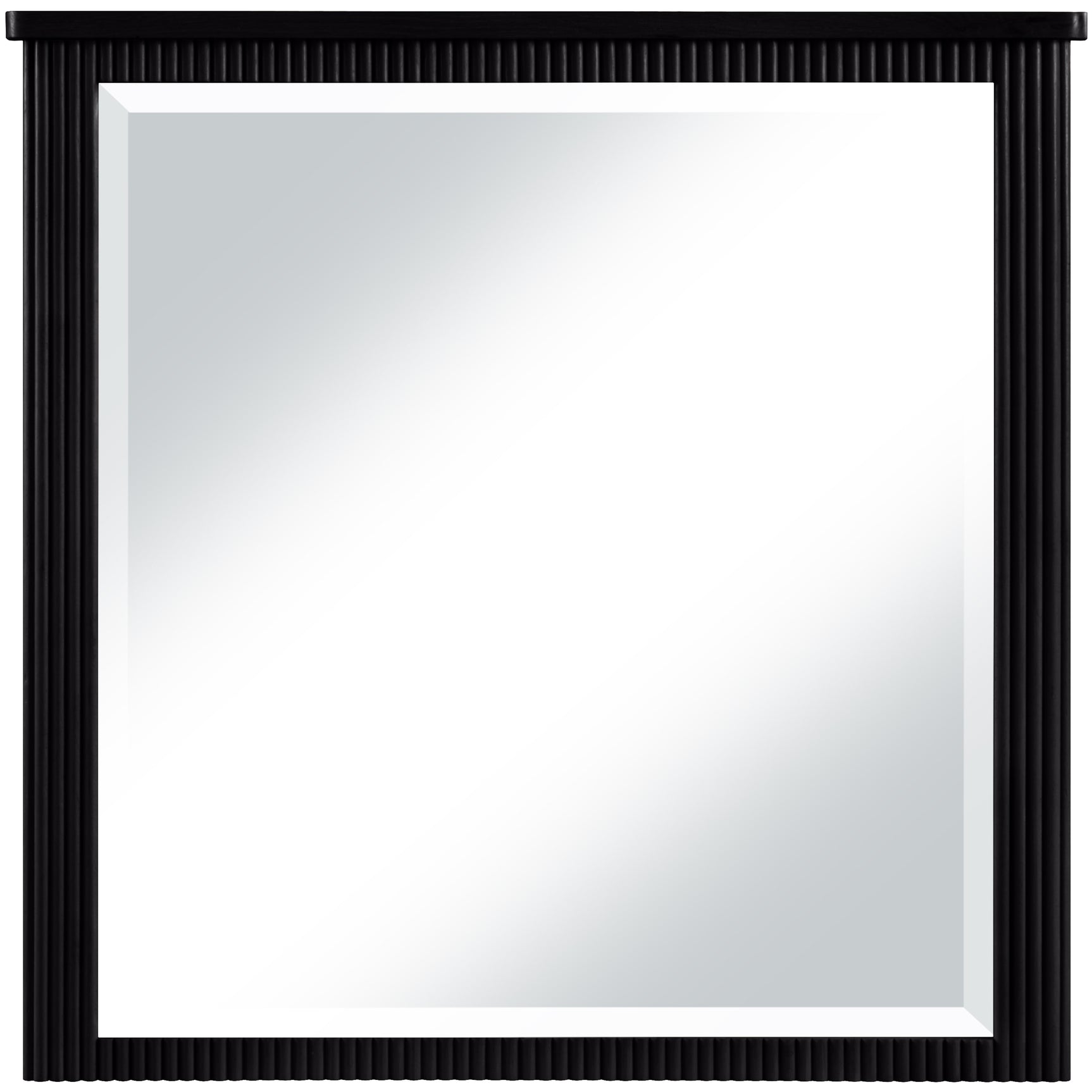 Monterey Black Wood And Oak Veneer Mirror - Ornate Home