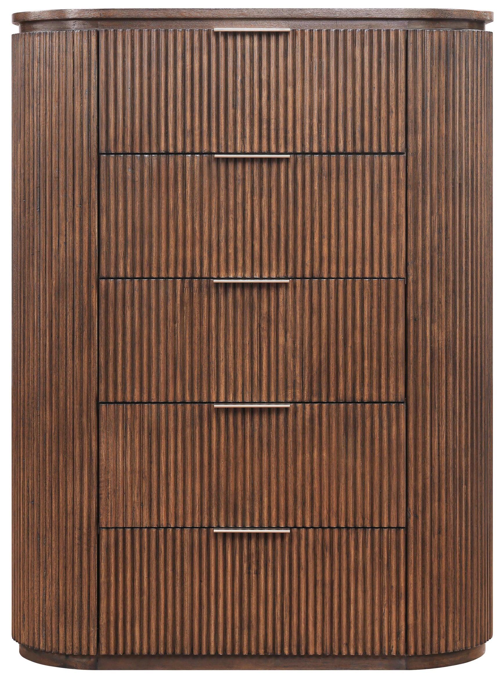 Monterey Brown/Silver Wood And Oak Veneer Chest - Ornate Home