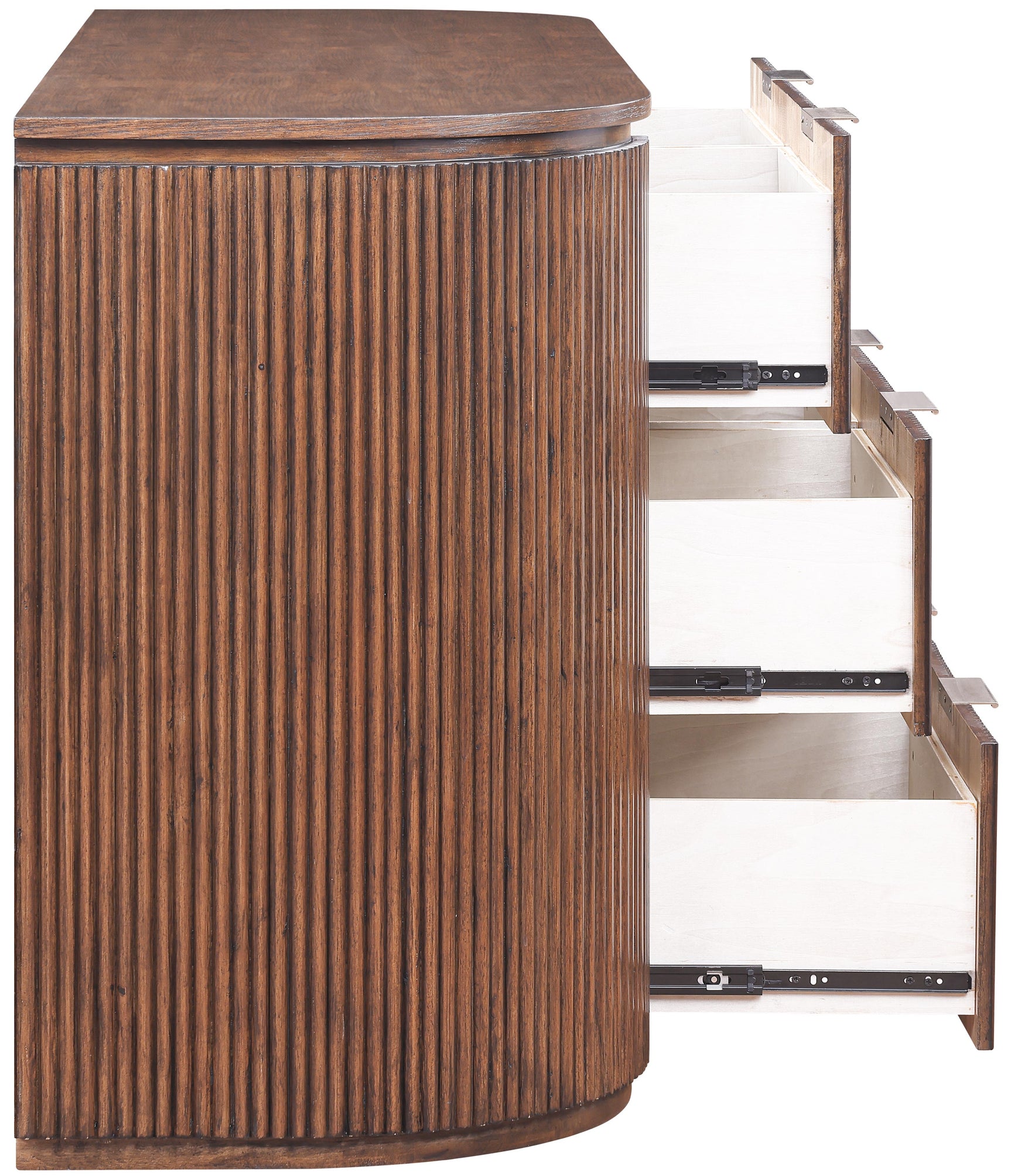 Monterey Brown/Silver Wood And Oak Veneer Dresser - Ornate Home