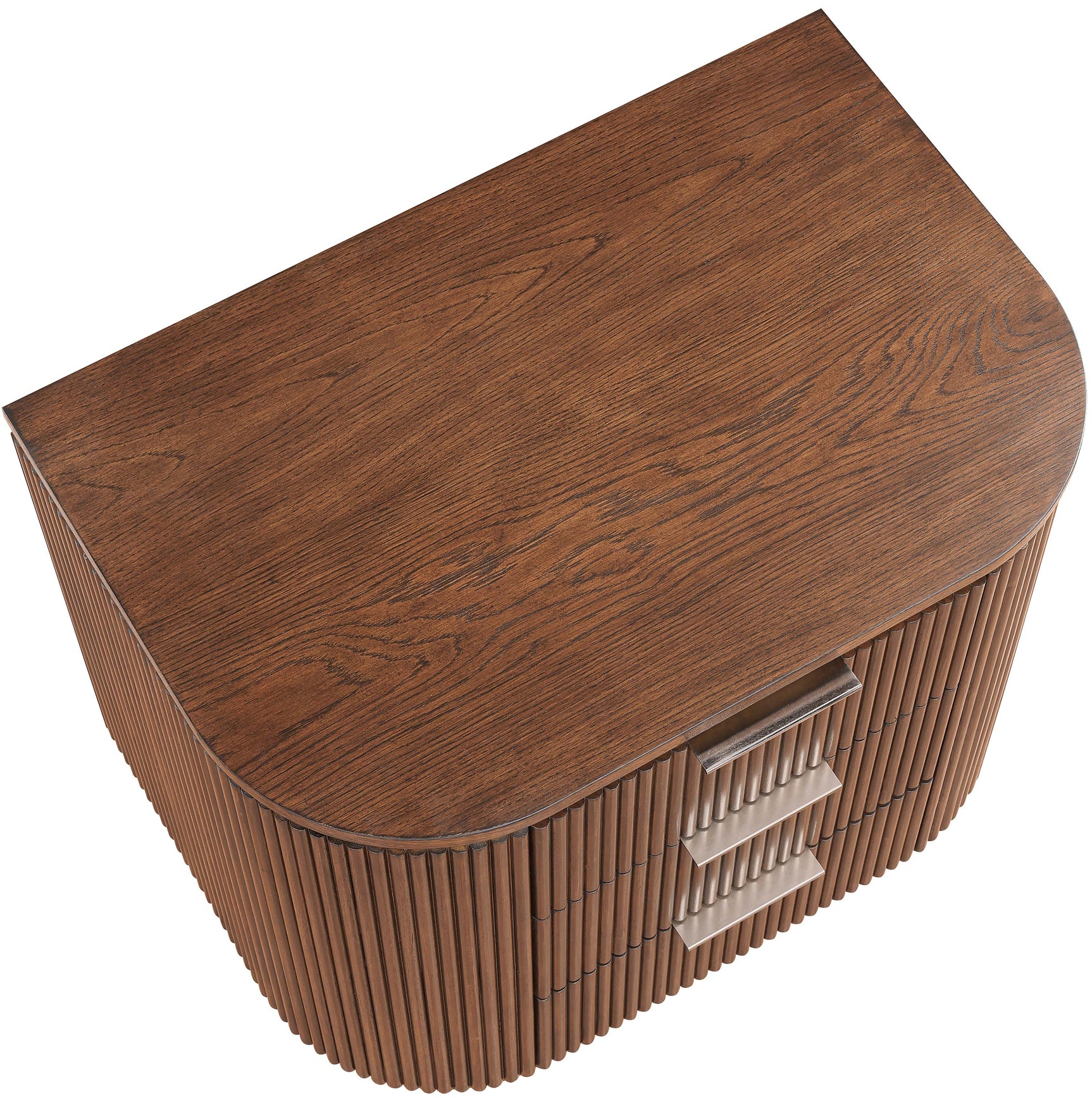 Monterey Brown/Silver Wood And Oak Veneer Nightstand - Ornate Home