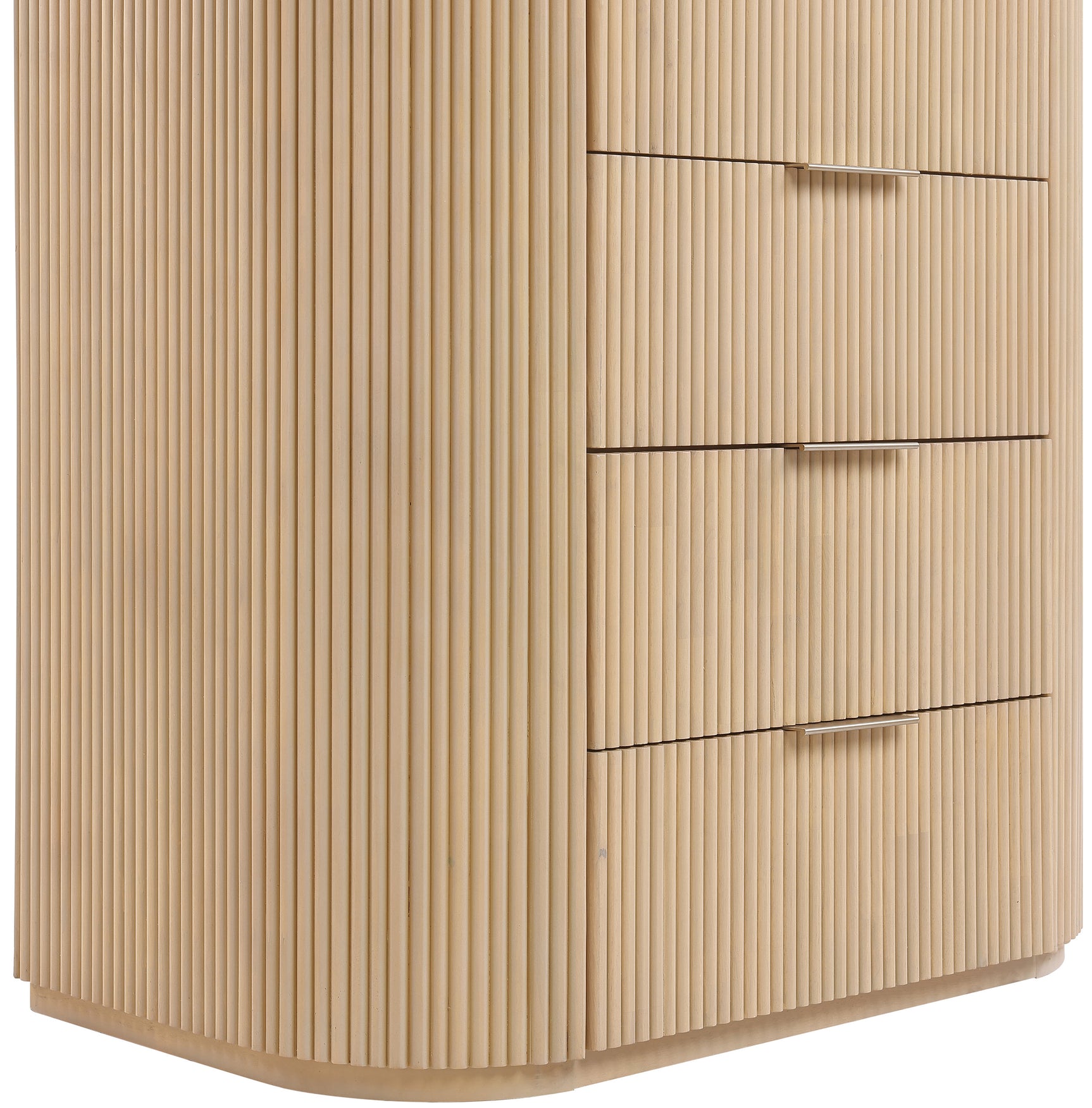 Monterey Natural/Oak/Silver Wood And Oak Veneer Chest - Ornate Home