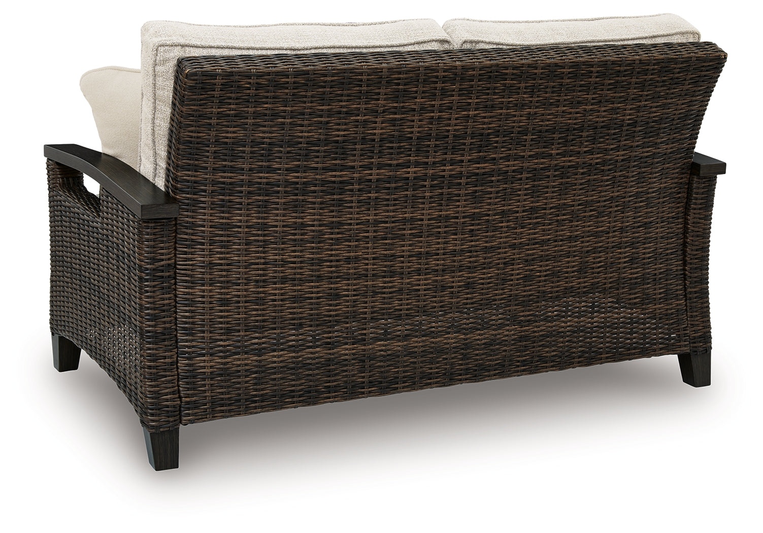 Monterey Point Dark Brown Loveseat w/Cushion - Ornate Home