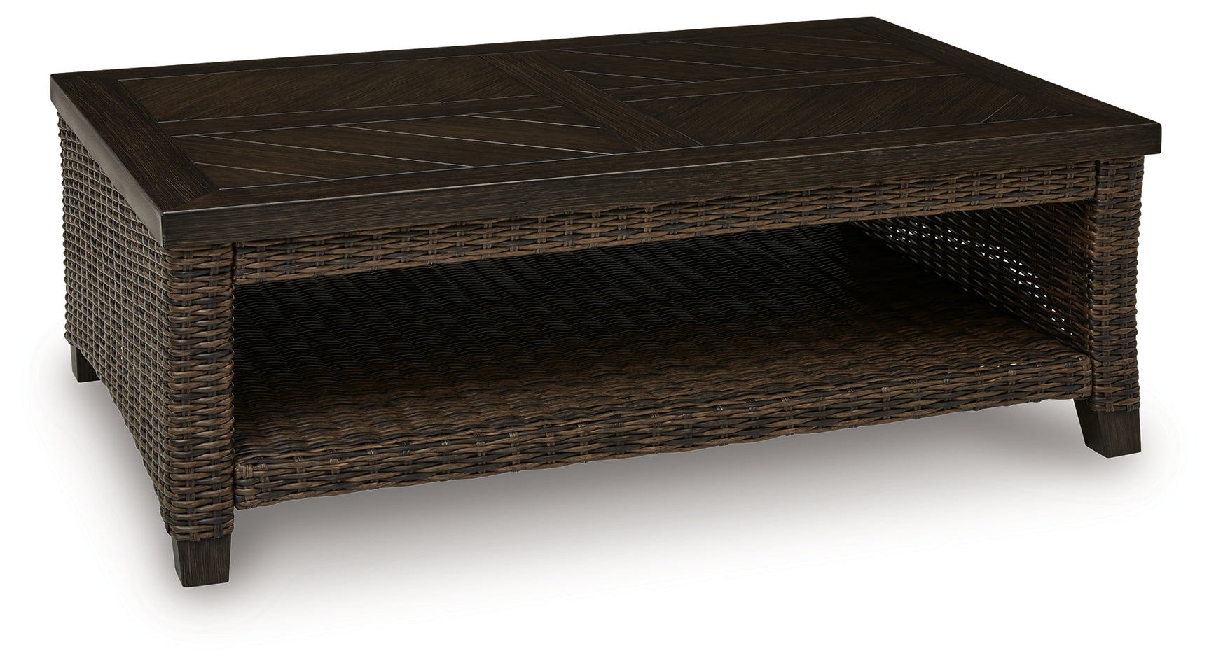 Monterey Point Dark Brown Rectangular Cocktail Table - Ornate Home