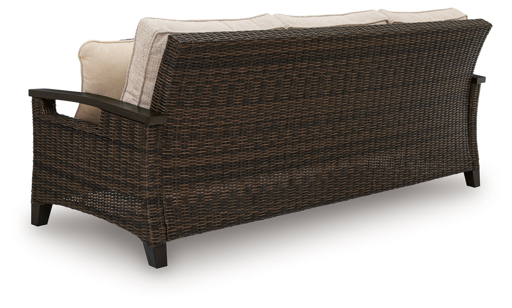 Monterey Point Dark Brown Sofa with Cushion - Ornate Home