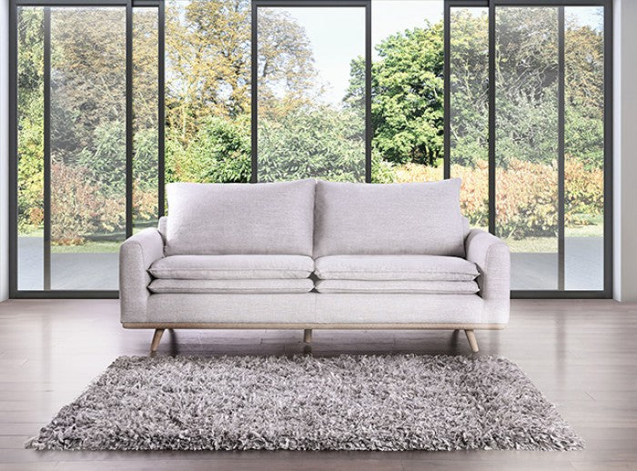 Monthey Oak/Light Gray Sofa - Ornate Home