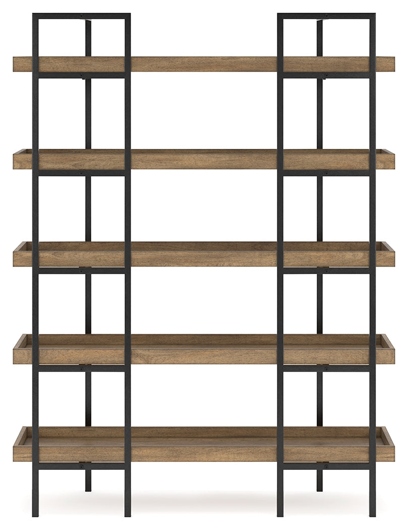 Montia Light Brown 76" Bookcase (Online Special Price) - Ornate Home