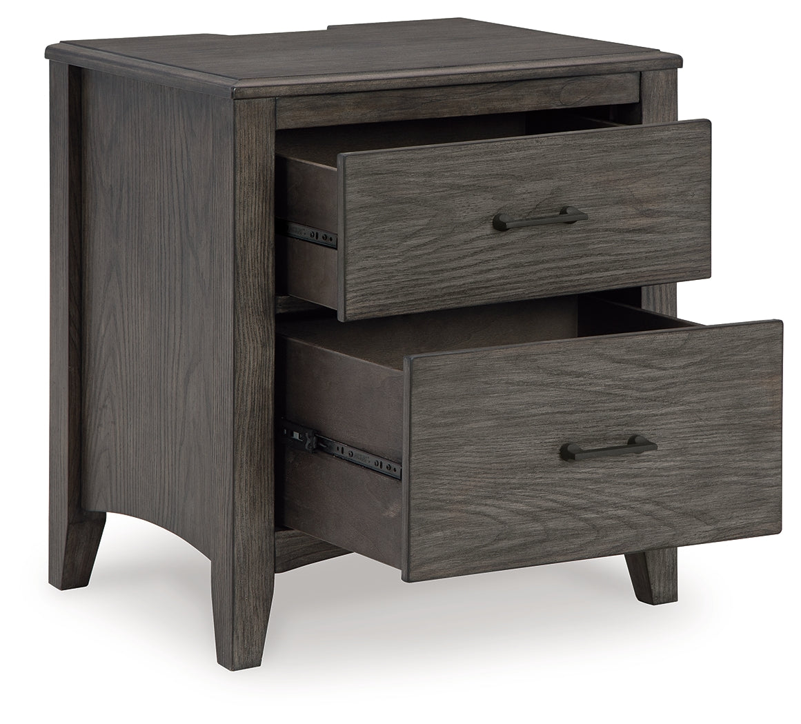 Montillan Grayish Brown Queen Panel Bedroom Set with Dresser, Mirror and Nightstand - Ornate Home