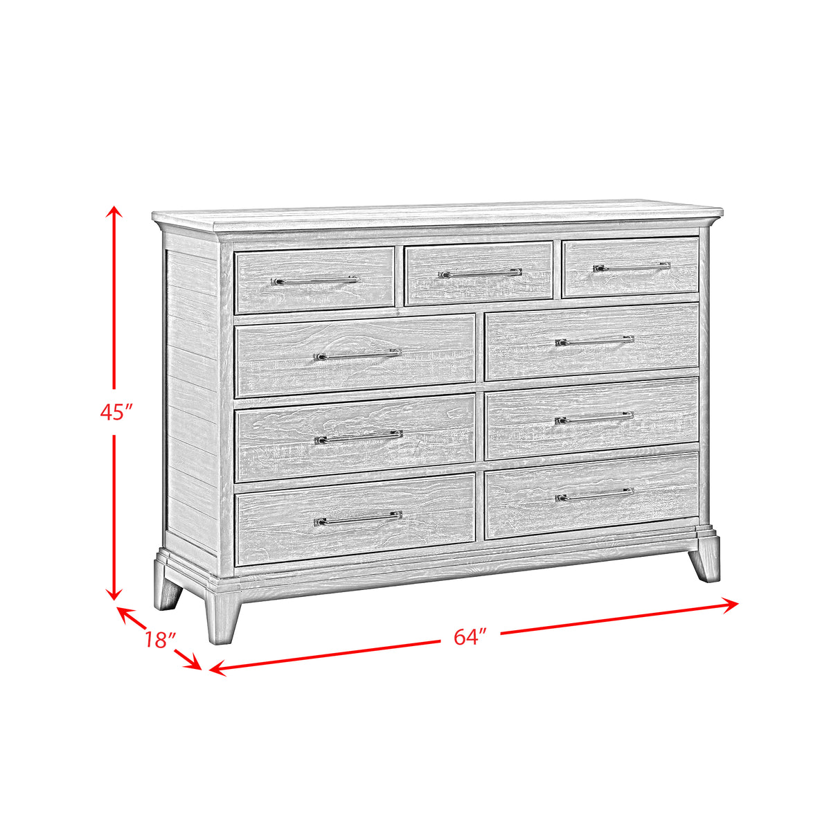 Montrose Espresso/Brown Dresser - Ornate Home