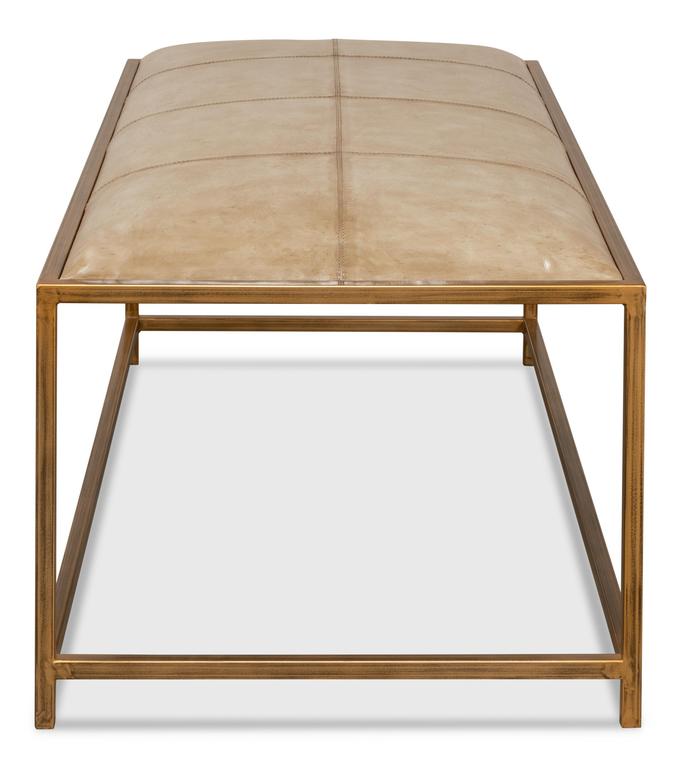 Montvale Beige Coffee Table/Bench - Ornate Home