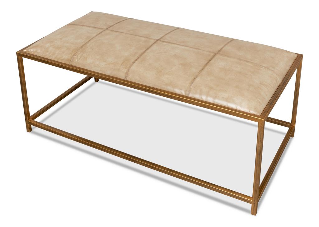 Montvale Beige Coffee Table/Bench - Ornate Home