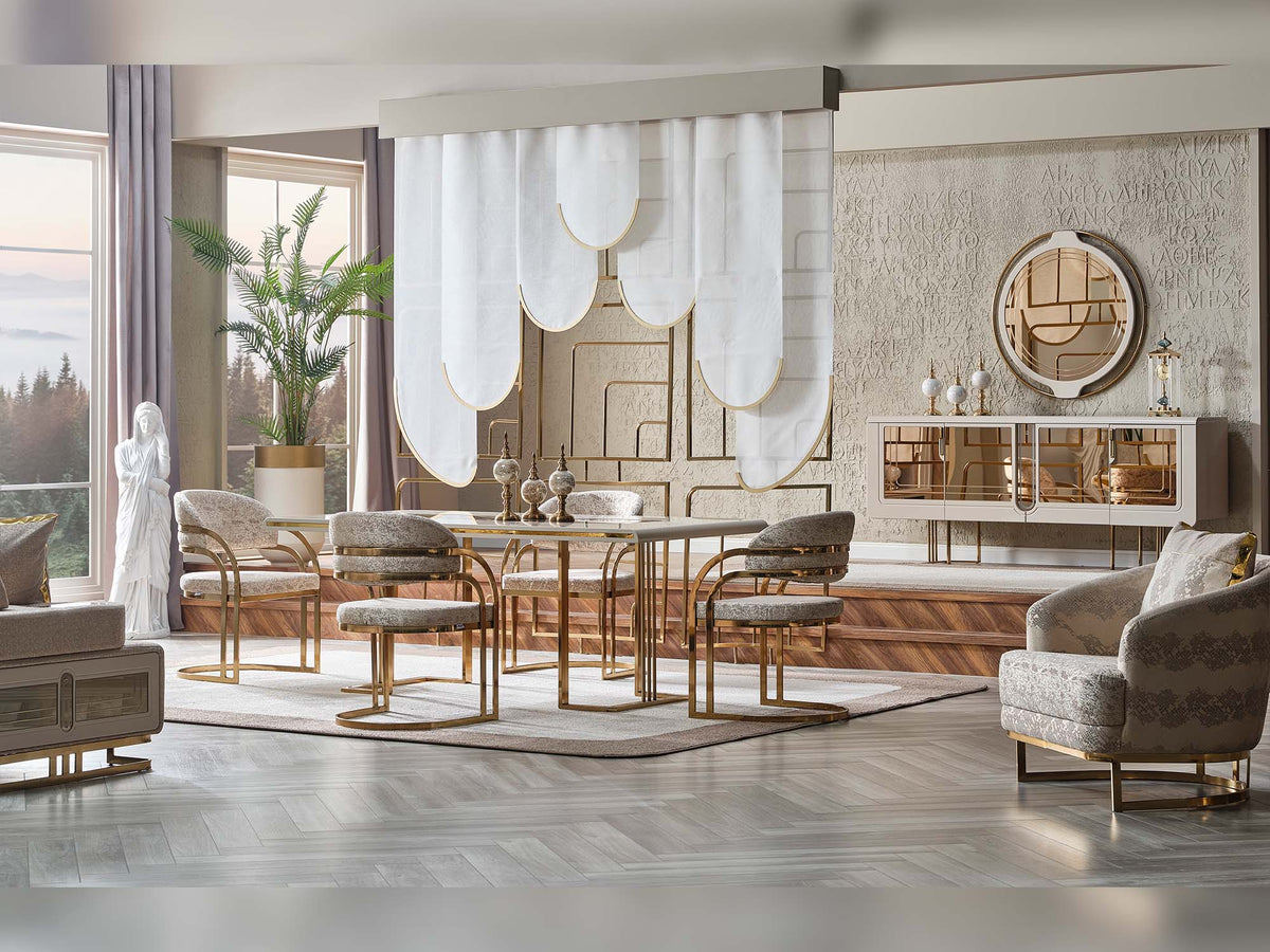 Monza Cream Dining Chair - Ornate Home