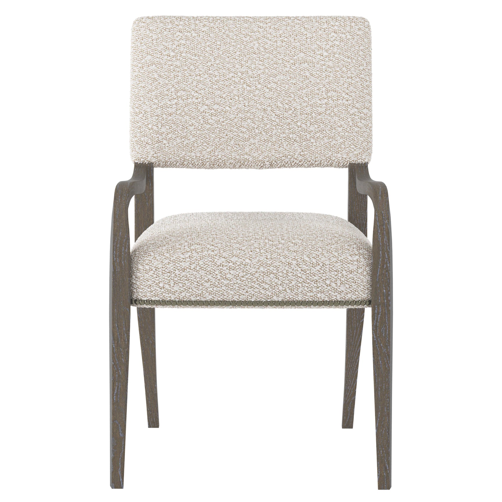 Moore Portobello/White/Cream Fabric Arm Chair - Ornate Home