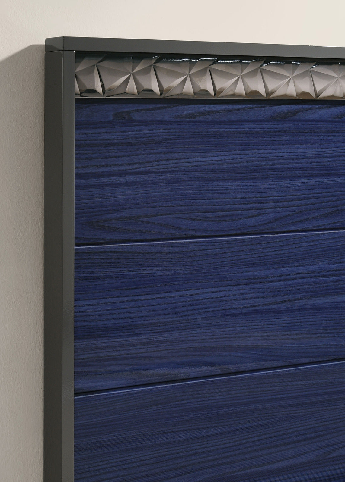 Morcote Ash Gray/Indigo Blue Eastern King Bed - Ornate Home