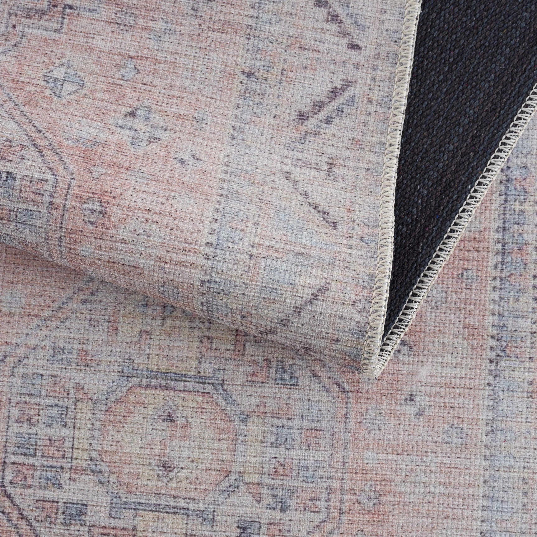 Morcott Peach Washable Area Rug - Ornate Home