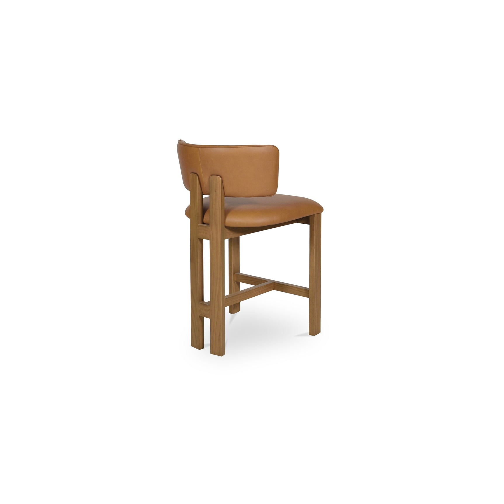 Morel Brown Counter Stool Leather - Ornate Home