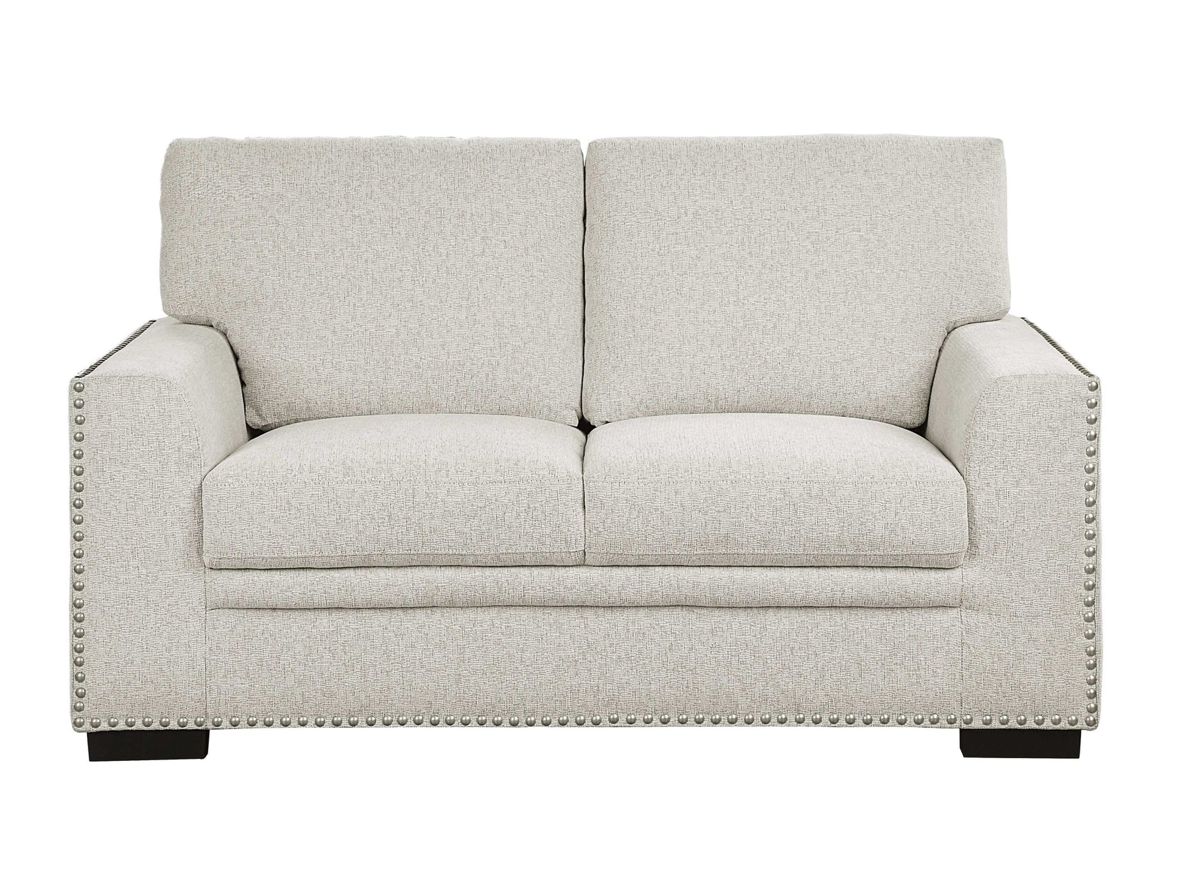 Morelia Beige Chenille Loveseat - Ornate Home