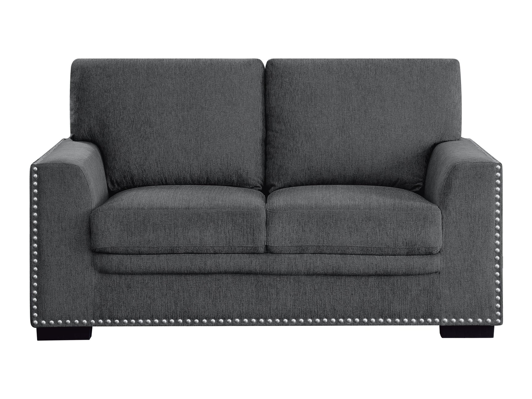 Morelia Charcoal Loveseat - Ornate Home
